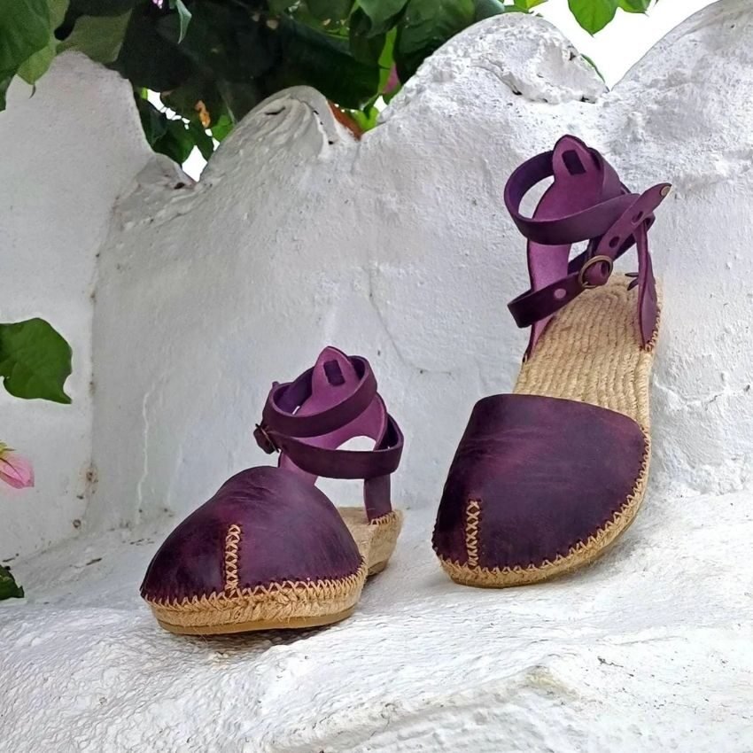 Alpargata morada mundo kantia